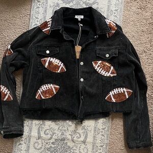 BiBi Black Corduroy Jacket